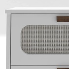 Mesa De Cabeceira Santorini 45cm Com 2 Gavetas