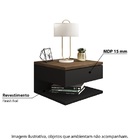 Mesa De Cabeceira Seattle 1 Gaveta E 1 Prateleira - Preto/cas