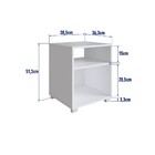 Mesa De Cabeceira Siena Branca