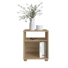 Mesa De Cabeceira Siena Com Prateleira Aveiro Oak