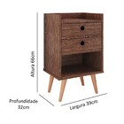 Mesa de Cabeceira Simples Quarto Decorado Mesinha Canto Com G