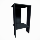 Mesa De Cabeceira Sintra 1 Nicho 30cm Quarto Decoração Retro