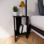 Mesa De Cabeceira Sintra 1 Nicho 30cm Quarto Decoração Retro