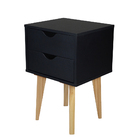 Mesa De Cabeceira Smile 02 Gavetas Preto - D'rossi