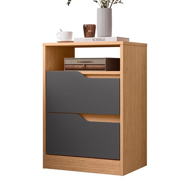 Mesa De Cabeceira Sole 2 Gavetas Flex - Móveis Albatroz