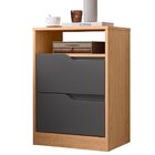 Mesa De Cabeceira Sole 2 Gavetas Flex - Móveis Albatroz