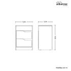 Mesa De Cabeceira Sole 2 Gavetas Flex - Móveis Albatroz