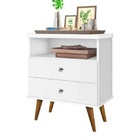 Mesa De Cabeceira Status 2 Gavetas Branco J&a