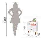 Mesa De Cabeceira Status 2 Gavetas Branco J&a