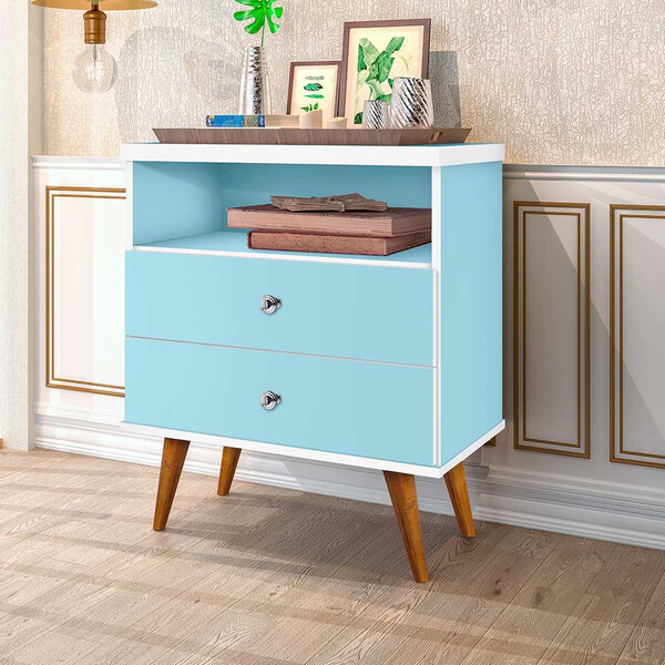 Mesa De Cabeceira Status Com 2 Gavetas J E A Moveis