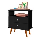 Mesa De Cabeceira Status Com 2 Gavetas J E A Moveis