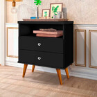 Mesa De Cabeceira Status Com 2 Gavetas J E A Moveis