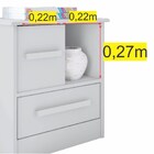 Mesa de Cabeceira Stilo Com 1 Gaveta, 1 Porta E 1 Nicho - Pre