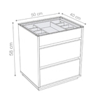 Mesa De Cabeceira Suellen Noce Com Gaveta Organizadora