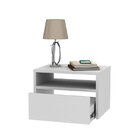 Mesa De Cabeceira Suspensa 1 Gaveta Mdp Freijó