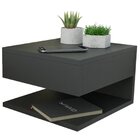 Mesa De Cabeceira Suspensa 1 Gaveta Superior Preto