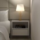 Mesa De Cabeceira Suspensa 30 Cm Com Gaveta Mdf Branco