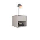 Mesa De Cabeceira Suspensa C/gaveta Classic - Branco
