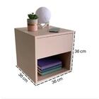 Mesa De Cabeceira Suspensa C/gaveta Classic - Rosê