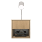 Mesa De Cabeceira Suspensa Com 1 Gaveta E 1 Nicho 100% Mdf Pl