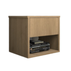 Mesa De Cabeceira Suspensa Com 1 Gaveta E 1 Nicho 100% Mdf Pl