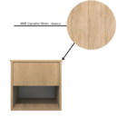 Mesa De Cabeceira Suspensa Com 1 Gaveta E 1 Nicho 100% Mdf Pl