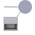 Mesa De Cabeceira Suspensa Com 1 Gaveta E 1 Nicho 100% Mdf Pl