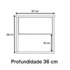Mesa De Cabeceira Suspensa Com 1 Gaveta E 1 Nicho 100% Mdf Pl