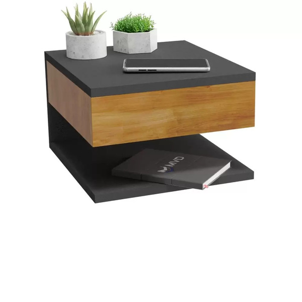 Mesa De Cabeceira Suspensa Com Corrediças Metálicas - Gd - Pr