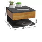 Mesa De Cabeceira Suspensa Com Corrediças Metálicas - Gd - Pr