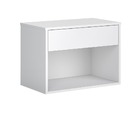 Mesa De Cabeceira Suspensa Com Gaveta Nicho Para Quarto Ideal