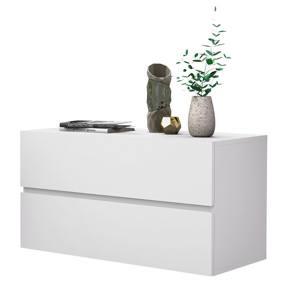 Mesa De Cabeceira Suspensa Eros 60 Branca