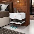 Mesa De Cabeceira Suspensa Hampton Branco