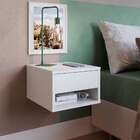 Mesa De Cabeceira Suspensa Slim 1 Gv Branca