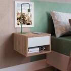 Mesa De Cabeceira Suspensa Slim 1 Gv Montana E Branca