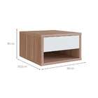 Mesa De Cabeceira Suspensa Slim 1 Gv Montana E Branca