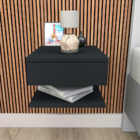 Mesa De Cabeceira Suspenso 1 Gaveta Preto Cri2000 - Appunto