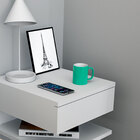 Mesa de Cabeceira Suspenso Com Gaveta E Prateleira Branco App