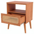 Mesa De Cabeceira Tela 1 Gaveta Freijó - Dalla Costa