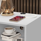 Mesa De Cabeceira Tesla Branco/Legno – Mérito Movelaria