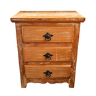 Mesa De Cabeceira Tiffany Em Madeira De Demolição - Cód 1720