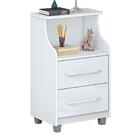 Mesa De Cabeceira Topázio Branco - Vitamov