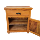 Mesa De Cabeceira Tupã Em Madeira De Demolição - Cód 2185