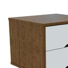 Mesa De Cabeceira Twister Retrô 2 Gavetas Tililin Móveis Bran