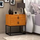 Mesa De Cabeceira Unic 45 Pés De Ferro Industrial Para Quarto