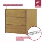 Mesa De Cabeceira Unique 3 Gavetas Amêndoa Mel - Josandro