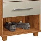 Mesa De Cabeceira Valente 02 Gavetas Cedro/areia