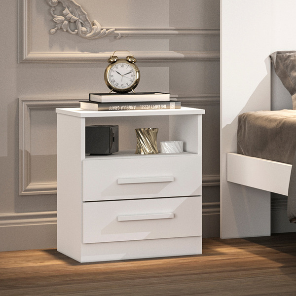 Mesa De Cabeceira Vênus Sallêto Móveis - Branco