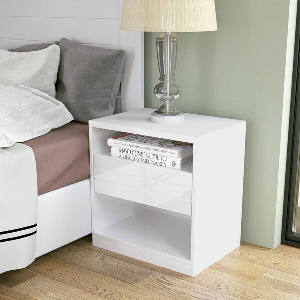 Mesa de Cabeceira Verona 2 Prateleiras Santos Andirá