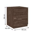 Mesa De Cabeceira Veronna 3 Gv Cumaru Rustic